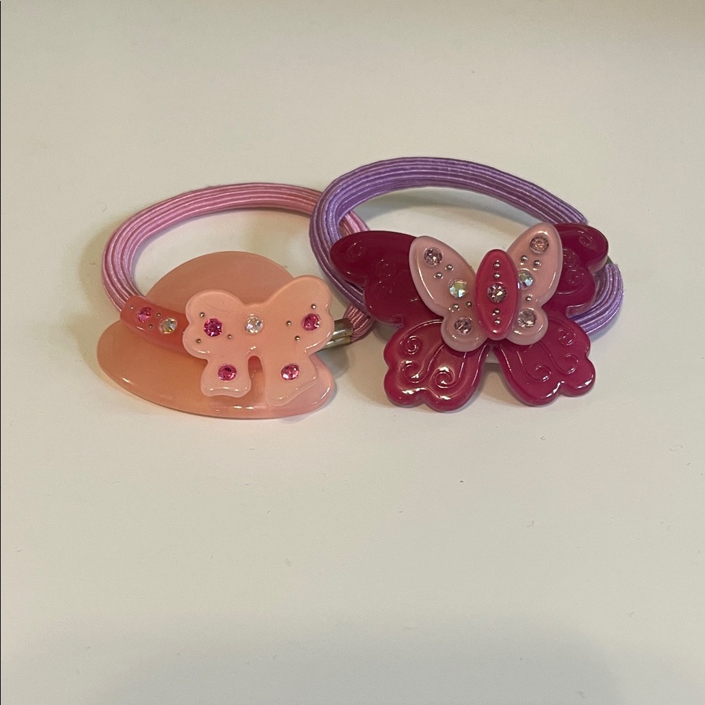 Hair Ties - Pink and Purple
